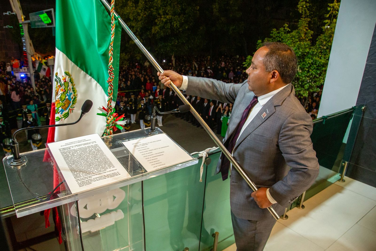 Javier Rivera Bonilla celebra con fervor patriótico el Grito de Independencia